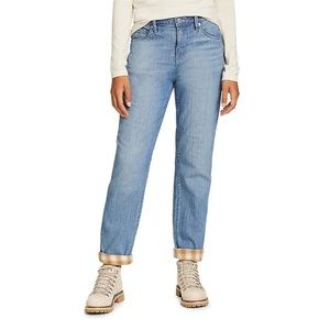 original Weatherproof Jeans Women's 10 Blue Light Wash Fleece Lined jeans